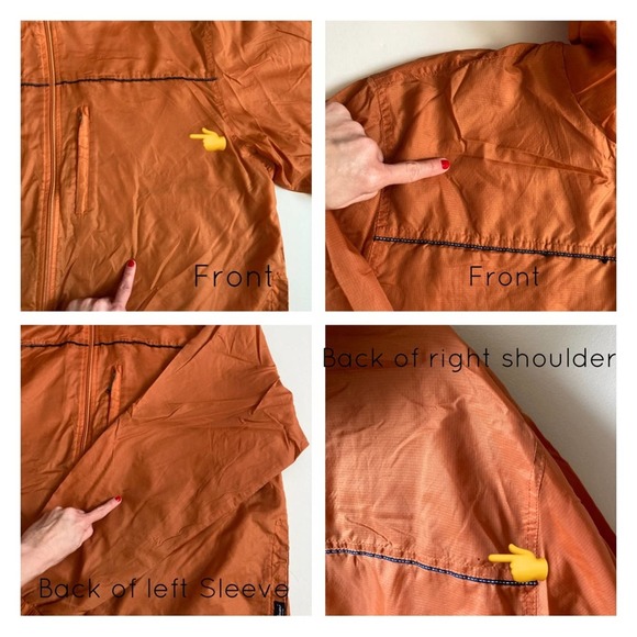 Eddie Bauer Windbreaker Orange Size XL - Picture 9 of 11